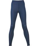 Engel, Thermal Leggings, Organic Merino Wool, Mulberry Silk Base Layer (UK 18/20 -EU 46/48, Navy)