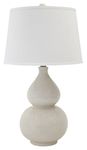 Signature Design by Ashley Saffi 31" Ceramic Table Lamp with Double Gourd Base, Cream