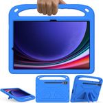 GOZOPO Case for Samsung Galaxy Tab S9+/ S9+ 5G/ S9 FE+/ S8+/ S7+/ S7 FE 12.4" - Lightweight Shockproof with Handle Stand Kids Case for Tab S9 Plus/ S9 FE Plus 12.4" - Blue