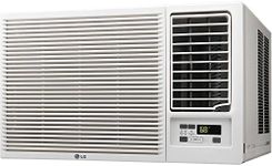 LG 12,000 BTU Window Air Conditioner with Supplemental Heat, Cools 550 Sq.Ft. (22' x 25' Room Size), Electronic Controls with Remote, 2 Cooling, Heating & Fan Speeds, Slide in-Out Chassis, 230/208V