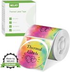 Thermal Labels for Nelko PM220 Label Maker, 2 inch (50mm) Round Thermal Label, Waterproof, Multi-Purpose Label Tape, 1 Roll of 150 Self-Adhesive Thermal Paper (Gradient Color)