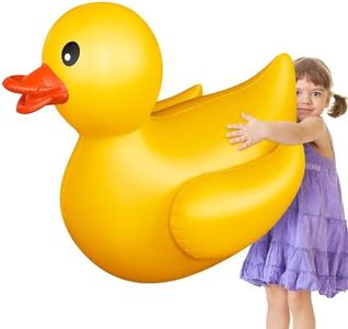 Hungdao Giant Inflatable Duck Float Huge Inflatable Unicorn Large Blow up Duck Unicorn Inflatable Duck Pool Float for Kids and Adults Summer Beach Swimming Pool Party Decoration(4 Ft, Classic)