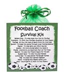 Football Coach Survival Kit ~ Fun Novelty Gift & Greetings Card Alternative | Birthday Present | Thank You | Football Coach Gift | Personalised Keepsake | Xmas Gift | Secret Santa