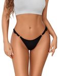 Avidlove Black Panties for Women Lace Cheeky Underwear Sexy String Bikini Panty Ladies High Cut Hipster