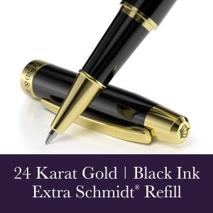 Bond & Regent Rollerball Pen – Black Gold Finish