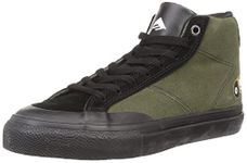 Emerica Men's Omen Hi Skate Shoe, Black/Olive, 12 UK