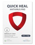 Quick Heal | Antivirus Pro | 1 user | 1 Year | AI Based Device Security for Laptop | Email and Browsing Protection (Email Delivery in 1 Hour- No CD)