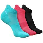 HEELIUM Bamboo Anklet Socks for Women|Ankle Length|Odour-Free & Breathable|Padded Base & Anti-bacterial|3X Softer than Cotton Socks, Multicolor