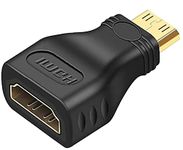 PENCILUPNOSE© FEMALE HDMI ADAPTER to MALE MINI HDMI GOLD PLATED