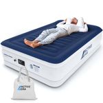 Active Era Luxury Double Size Air Mattress - Elevated Inflatable Air Bed, Electric Built-in Pump, Raised Pillow & Structured I-Beam Technology