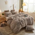 XeGe Plush Shaggy Duvet Cover, Luxu