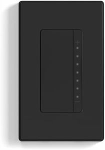 ELEGRP Dimmer Switch, Digital Dimmer Light Switch for LED Lights 150W, INC/HAL 450W, Single Pole LED Dimmer Switch, Needs Neutral Wire, Wall Plate Included, UL Listed, 1 Pack, Matte Black