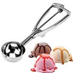 Prostuff.in Easy Handheld Multi Use Stainless Steel Ice Cream Scooper Cookie Dough Scoop Trigger Release Scoop-1 pc Medium Size