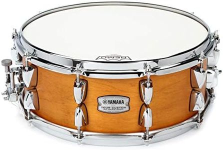 Yamaha, 14 inches 14" x 5.5" Drum with 6-ply 100% Maple Shell in Carmel, Purpose Snare for The Serious and Working Drummer, Caramel Satin, (TMS-1455CRS)