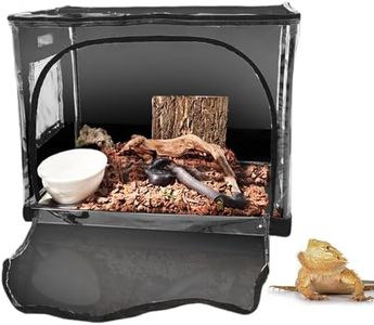 Snake Enclosure, Bearded Dragon Enclosure | Portable Spider Tent - Transparent Reptile Tank Enclosure for Snake Gecko Bearded Dragon with Waterproof Base