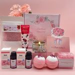 Pamper Gifts for Women, Mothers Day Gifts for Mum, Rose Pamper Set Ideas Gifts For Her Wife Friend Sister, Relaxing Spa Gifts Basket, Self Care Gift, Get Well Soon Bath Set, Thank You Gift Set