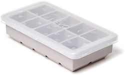 LĒVO Herb Block Tray - Silicone Herb Freezer Tray with Lid - Herb Saver for Homemade Infusions - Silicone Freezer Tray for LĒVO I & LĒVO II Infusions - Food Grade Silicone, BPA Free - Grey