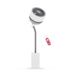 NUUK HALO v2 3D Air Circulation Tower Fan with Mood Lamp | Super Silent Remote Controlled Standing BLDC Fan | 12 Wind Speeds & 4 Fan Modes | 120˚ Horizontal & 90˚ Vertical Oscillation | 3 NIDEC Motors