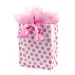 Hallmark 5WDB1102 Gift Bag, Extra Large, Pink Polka Dots