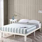 Zinus Moiz White Timber Double Bed 