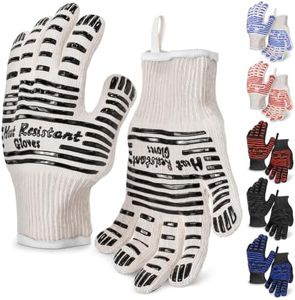 1 Pair Heat Resistant Gloves for Cooking, Grilling, BBQ, Aramid Knit