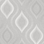 Fine Décor FD41968 Quartz Geo Wallpaper, Silver, Roll (10.05 x 0.52m Approx.)