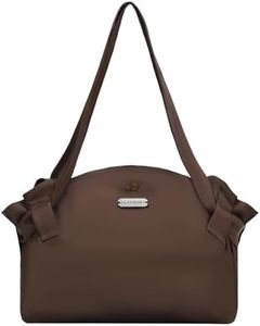 ALVABABY Small Waterproof Blanket Bag,Brown Shoulder Bags for Women, Cute Hobo Tote Handbag,Cloth Diaper Wet Bags,Multi-functional Organizer Bags, Travel Beach Yoga Gym Bag