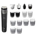 Norelco Philips Multigroom Series 5000 18 Piece, Beard Face, Hair, Body Hair Trimmer For Men - No Blade Oil Needed, Mg5910/49