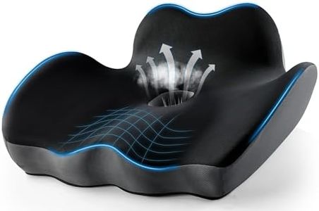 DIVETE Premium Memory Foam Seat Cushion - 2024 Upgraded X-Large Seat Cushion for Office Chairs,Relief of Sciatica/Hip/Tailbone Pain When Sitting in Office or Home Chairs, for Office/Car/wheelchairs