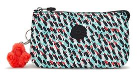 Kipling Creativity L Large Purse, Pouches, Cases, Abstract Print (White)