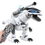 Spobot Remote Control Dinosaur Smart Wildlife RC Robot Electronic Pets, Interactive Intelligent Touching Robotic Walking Dancing Singing Dinosaur Toy with Shooting Mode for Kids 3 4 5 6 7 8+ Years