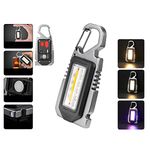 Smnlour 1000Lumens Rechargeable Torch,Small Torch 3 Light Modes,500mAh Waterproof Multifunctional Keychain Emergency Light,Work Lights Portable Rechargeable