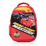 Kuber Industries School-College Bag | Disney Car Backpack for Boys and Girls | 4 Compartment Travel Backpack | Water Resistant Bookbag | Bag for Daily Routine | Kids School Bag | Red