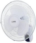 Commercial Cool 16 inch Wall Fan with Remote, White (CCFWR16W)