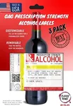 Gag Prescription Labels for Alcohol