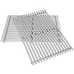 Utheer 7639 304 Stainless Steel Cooking Grid Grate (17.3 x 11.8) for Weber Spirit 300, Spirit 700, Genesis Silver B C, Genesis Gold B C, Genesis Platinum B C, Replacement Parts for Weber 7639 7638