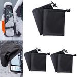 CuiCanfla 6 Pcs Car Side Mirror Snow Cover,Car Mirror Accessories with Drawstrings, Frost Guard Mirror Cover, Waterproof Side View Mirror Covers,Snow Ice Mirror Protective Equipment for Auto in Winter