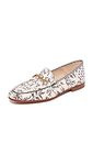 Sam Edelman Womens Loraine Printed Slip On Loafers Pink 10.5 Medium (B,M), Light Pink Leaf Print, 8.5 UK