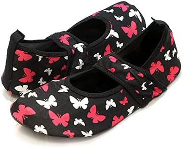 Nufoot Futsole Women's Soft-Sided Shoes for Indoors/Outdoors, Foldable & Flexible Footwear for Sport, Exercise, Yoga or Travel, Dance Shoes