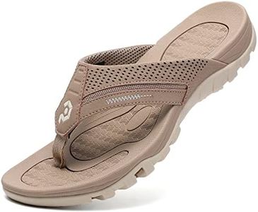 Pulltop Flip Flops for Men, Mens Thong Sandals Waterproof Shower Sandals Summer Outdoor Slippers Non Slip Beach Sandals for Men 8.5