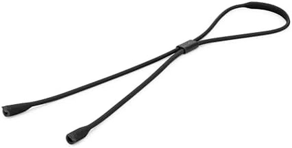Pilotfish Premium Silicone Sunglasses Strap, Adjustable Glasses Retainer with Unique Passthrough Design – Universal Fit (Black, 2-Pack)