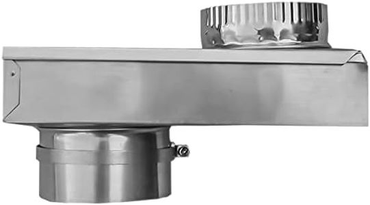 Builder's Best 84049 SAF-T-Duct Zero Dryer Vent Periscope, Adjustable 0-5" Length, Aluminum