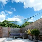 Kookaburra Waterproof Garden Sun Shade Sail Canopy in Azure 98% UV Block (3m Triangle)