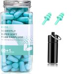 Foam Ear Plugs for Sleeping, 61 Pairs 29~38dB Highest SNR, Ultra Soft Foam Ear plugs for Woman, Reusable Ear Plugs for Noise Reduction Ear Plugs, bouchons d'oreilles pour dormir