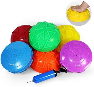 Yes4All Hedgehog Balance Pods for Exercise, Core Body Balancing, Balance Pods for Kids & Adults with Hand Pump - Set of 6