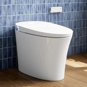 Uncle Brown Smart Toilet ST12U, Luxury Bidet Toilet with UVC-Clean Water & PlasmaClean Technology, Powerful & Quiet 1000g Flush, ADA Height, Auto Lid, Foam Shield, Modern Design & Safe Comfort