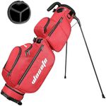 Golf Stand Bag for Men Women 3-Way Dividers Lightweight Par 3 Driving Range Executive Courses Portable and Durable with Adjustable and Detachable Dual - Shoulder Straps Rain Cover