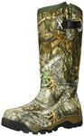 ROCKY Men's Sport Pro Pull-on Rubber Snake Boot Knee High, Realtree Edge, 9