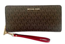 Michael Kors Jet Set Travel Continental, Flame, NS, wallets