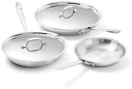 All-Clad D3® Stainless Steel Cookware Set, 5-Piece, Made in the USA